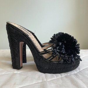 100% Authentic Prada Raffia Sandals US 6,5